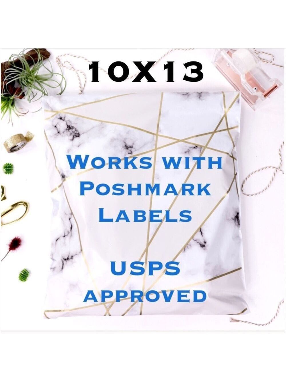 25 10X13 Marble Poly Mailers PRICE IS FIRM - Picture 10 of 11